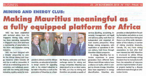 Making Mauritius Meaningful As A Fully Equipped Platform For Africa